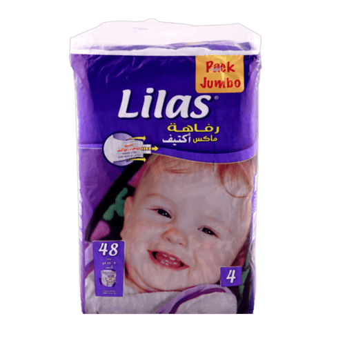 Lilas Couche Bebe Jumbo Confort Max Actif De 9 A 18 Kg 48 Pieces