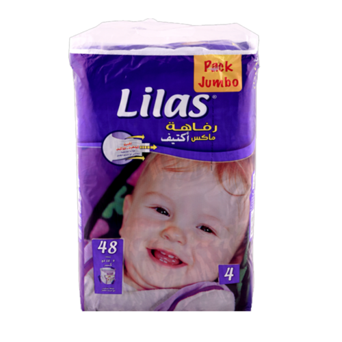 Lilas Couche Bebe Jumbo Confort Max Actif De 9 A 18 Kg 48 Pieces