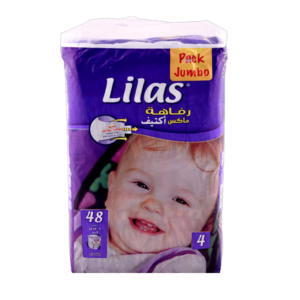 Lilas Couche Bebe Jumbo Confort Max Actif De 9 A 18 Kg 48 Pieces